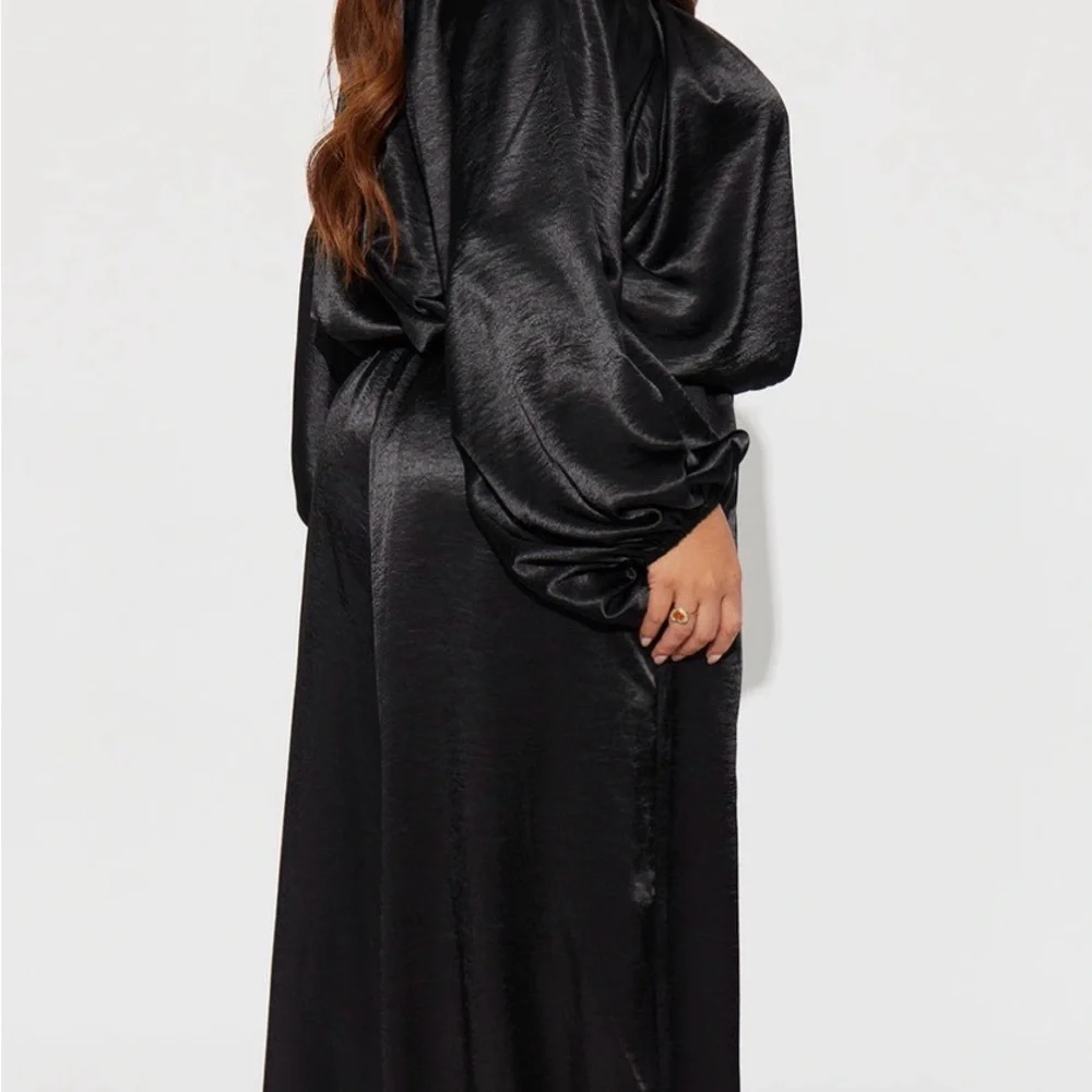 Fashion Nova Shimmering Black Jumpsuit - Picture 3 of 3